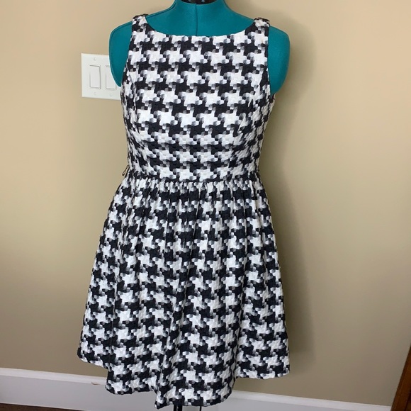 Jessica Simpson houndstooth tank dress size 8 2000s 2010s - Picture 3 of 9